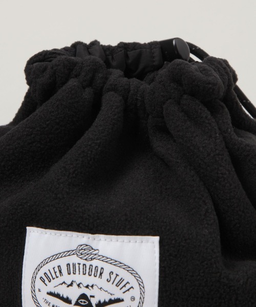 POLeR（ポーラー）の「【POLeR/ポーラー】フリース/ドローストリング巾着ショルダーバッグ（ショルダーバッグ・メンズ・ブラック/パープル/オレンジ・FREE）」の8枚目の写真