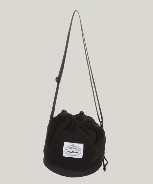 POLeR（ポーラー）の「【POLeR/ポーラー】フリース/ドローストリング巾着ショルダーバッグ（ショルダーバッグ・メンズ・ブラック/パープル/オレンジ・FREE）」の4枚目の写真