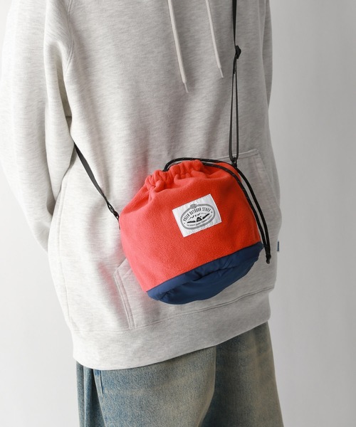 POLeR（ポーラー）の「【POLeR/ポーラー】フリース/ドローストリング巾着ショルダーバッグ（ショルダーバッグ・メンズ・ブラック/パープル/オレンジ・FREE）」の20枚目の写真