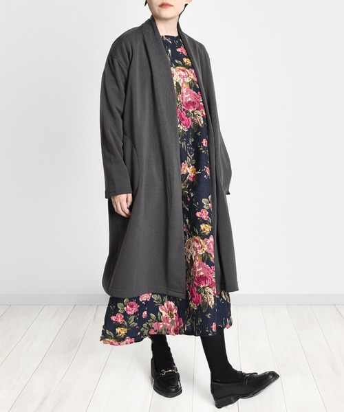 裏起毛トッパーロングカーディガン（カーディガン/ボレロ）｜MARAI