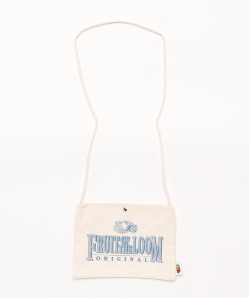 FRUIT OF THE LOOM（フルーツオブザルーム）の「【FRUIT OF THE LOOM】GRAPHIC COTTON SHOULDER BAG/ショルダーバッグ（ショルダーバッグ・レディース・オレンジ/イエロー/グリーン/ライトベージュ/サックスブルー/ブルー・FREE）」の2枚目の写真