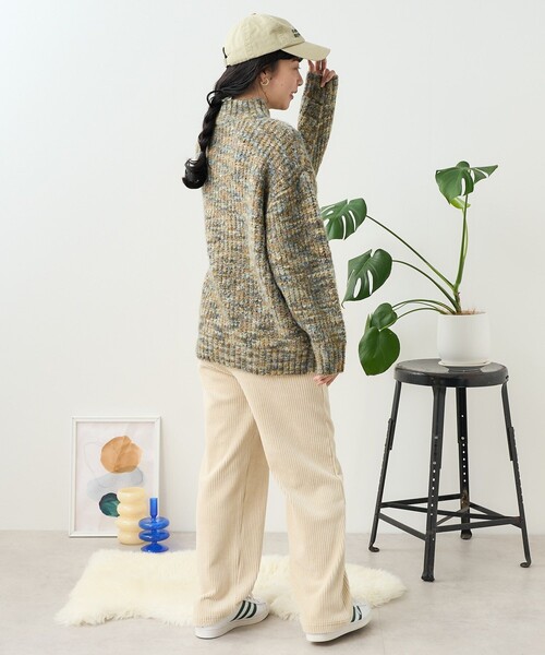 shimas　FUMIKA_UCHIDA カモフラージュ編みタートルニット FUMIKA_UCHIDA カモフラージュ編みタートルニット フミカウチダ - メルカリ