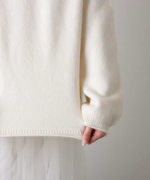 balloon sleeve round neck knit /バルーンスリーブ ニット（ニット