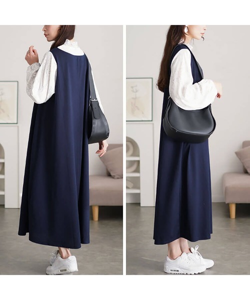 レースブラウスドッキングワンピース【大きいサイズ対応】（ワンピース）｜GOLDJAPAN（ゴールドジャパン）