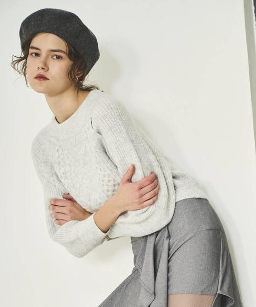 美品★ハーリップトゥ★アンサンブル ケーブル ニット 2点セット 美品☆ハーリップトゥ☆アンサンブル ケーブル ニット 2点セット 美品