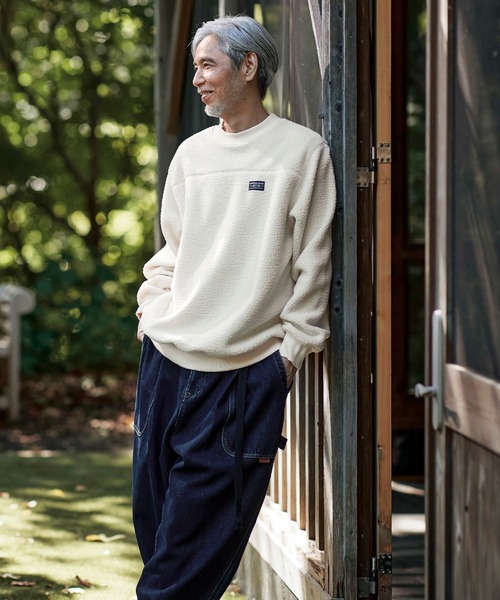 セール】サニークラウズ コタツフリースボアトレーナー〈メンズ