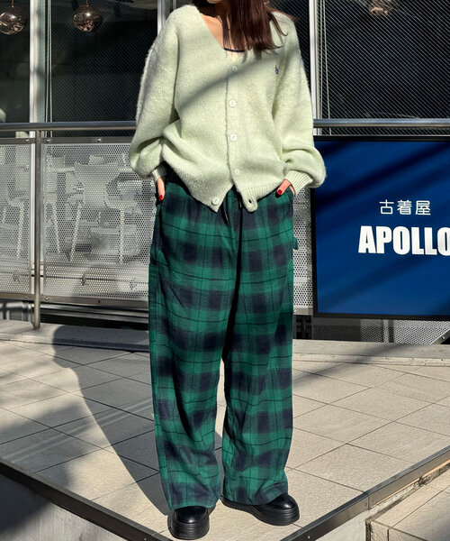 CIAOPANIC（チャオパニック）の「ワンポイント刺繡シャギーニットカーディガン（カーディガン/ボレロ・レディース・レッド/ブラウン/ブラック/アイボリー/ミント・ONE SIZE）」の18枚目の写真