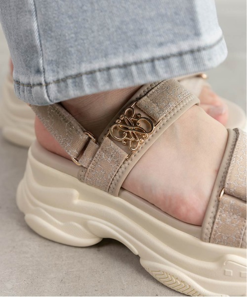 セール】モノグラムスポーツサンダル（サンダル）｜RANDA（ランダ）の