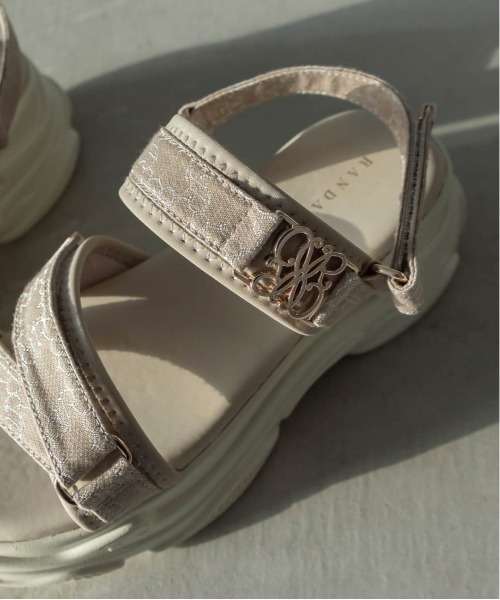 セール】モノグラムスポーツサンダル（サンダル）｜RANDA（ランダ）の