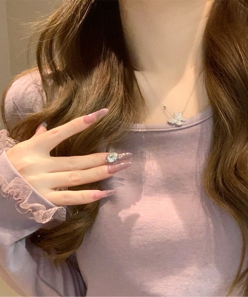 オーガンジーフリルカットソープルオーバー（その他トップス）｜AMAJI（アマジ）