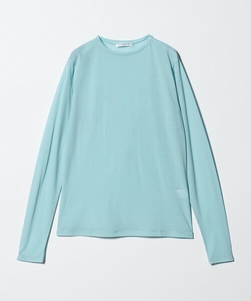 BEAUTY&YOUTH UNITED ARROWS(ビューティーアンドユースユナイテッドアローズ)の「コットンナイロン天竺 シアー クルーネック Tシャツ(Tシャツ/カットソー・レディース・ライトブルー/ブラック/クリーム/オフホワイト/ライラック/ダークブラウン/ライトピンク/ターコイズブルー系・FREE)」の6枚目の写真