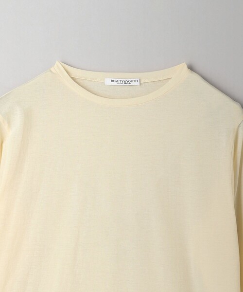 BEAUTY&YOUTH UNITED ARROWS（ビューティーアンドユースユナイテッドアローズ）の「コットンナイロン天竺 シアー クルーネック Tシャツ（Tシャツ/カットソー・レディース・ライトブルー/ブラック/クリーム/オフホワイト/ライラック/ダークブラウン・FREE）」の22枚目の写真