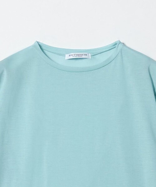 BEAUTY&YOUTH UNITED ARROWS（ビューティーアンドユースユナイテッドアローズ）の「コットンナイロン天竺 シアー クルーネック Tシャツ（Tシャツ/カットソー・レディース・ライトブルー/ブラック/クリーム/オフホワイト/ライラック/ダークブラウン/ライトピンク/ターコイズブルー系・FREE）」の12枚目の写真