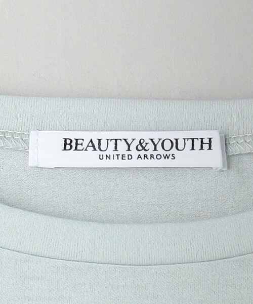 BEAUTY&YOUTH UNITED ARROWS（ビューティーアンドユースユナイテッドアローズ）の「コットンナイロン天竺 シアー クルーネック Tシャツ（Tシャツ/カットソー・レディース・ライトブルー/ブラック/クリーム/オフホワイト/ライラック/ダークブラウン/ライトピンク/ターコイズブルー系・FREE）」の10枚目の写真