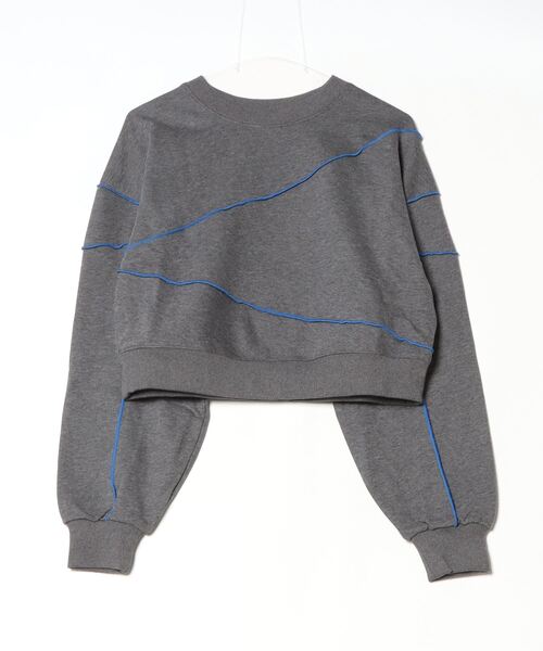 Per sist ence（パーシエンス）の「裏毛配色メロープルオーバー（スウェット・レディース・ブラック/杢グレー/ダークグレー/オートミール・FREE）」の16枚目の写真