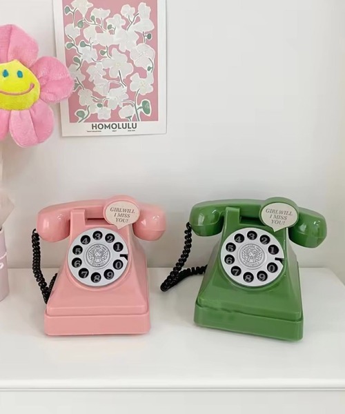 セール】【 Sowel. / ソエル 】 レトロ テレフォン 貯金箱 / マネー