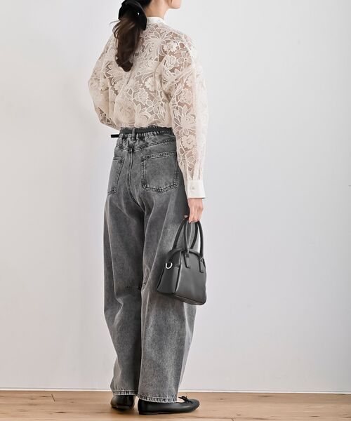 rps（アールピーエス）の「デニムバレルレッグパンツ（デニムパンツ・レディース・ブルー/ブラック/ネイビー・フリー）」の6枚目の写真