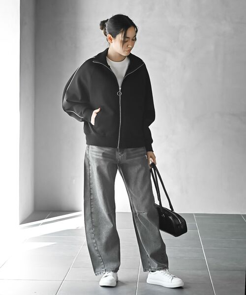 rps（アールピーエス）の「デニムバレルレッグパンツ（デニムパンツ・レディース・ブルー/ブラック/ネイビー・フリー）」の10枚目の写真