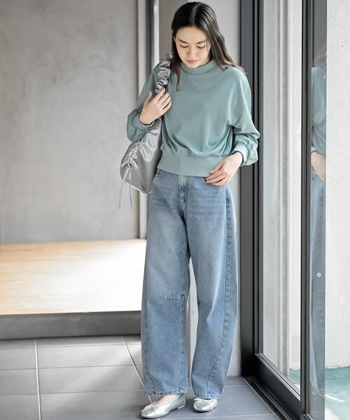 rps（アールピーエス）の「デニムバレルレッグパンツ（デニムパンツ・レディース・ブルー/ブラック/ネイビー・フリー）」の22枚目の写真