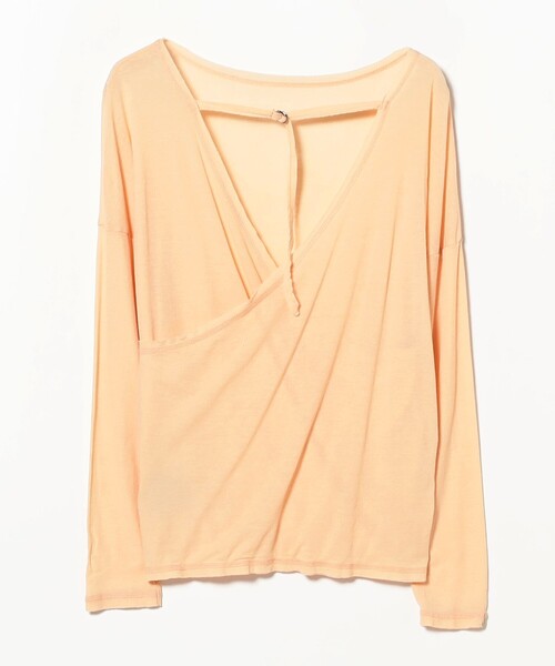 tシャツ maturely / カシュクール ストラップ ロング スリーブ レディース BEAMS WOMEN｜maturely / カシュクール ストラップ ロング