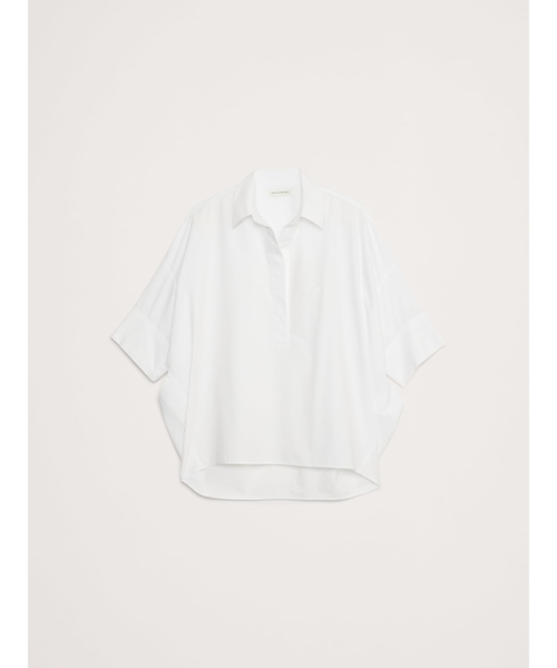 Banana Republic(バナナリパブリック)の「◇オーバーサイズ ポップオーバートップス(シャツ/ブラウス・レディース・ホワイト/ホワイト×ブルー/ブルー・S/M/L/XS)」の7枚目の写真