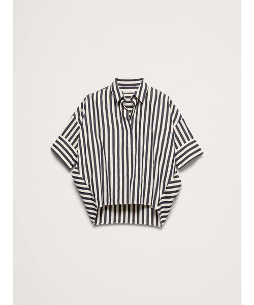 Banana Republic(バナナリパブリック)の「◇オーバーサイズ ポップオーバートップス(シャツ/ブラウス・レディース・ホワイト/ホワイト×ブルー/ブルー・S/M/L/XS)」の13枚目の写真