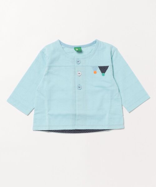 RAGMART(ラグマート)の「ベビーカーディガン(カーディガン/ボレロ・キッズ・イエロー/オフホワイト/サックスブルー・90cm/80cm)」の2枚目の写真