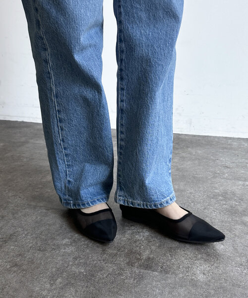 Chez toi(シェトワ)の「チュールフラットシューズ(パンプス・レディース・ブラック/ブラック系その他/ベージュ・SMALL/MEDIUM/LARGE)」の17枚目の写真