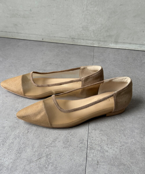 Chez toi(シェトワ)の「チュールフラットシューズ(パンプス・レディース・ブラック/ブラック系その他/ベージュ・SMALL/MEDIUM/LARGE)」の16枚目の写真