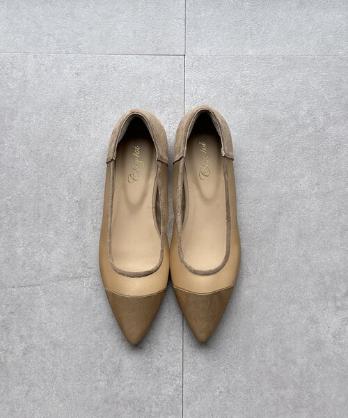 Chez toi(シェトワ)の「チュールフラットシューズ(パンプス・レディース・ブラック/ブラック系その他/ベージュ・SMALL/MEDIUM/LARGE)」の15枚目の写真