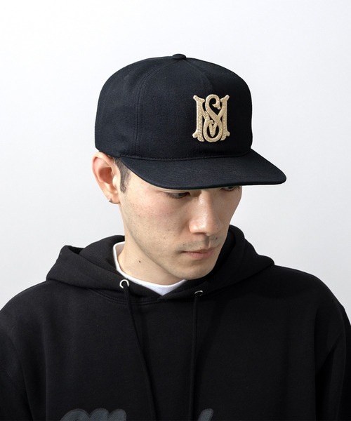 Mitchell&Ness（ミッチェル&ネス）の「Mitchell＆Ness×MFC STORE ORIGINAL MS LOGO CHAIN STITCH 5PANEL SNAPBACK CAP（キャップ・メンズ・ブラック・FREE）」の12枚目の写真