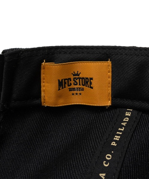 Mitchell&Ness（ミッチェル&ネス）の「Mitchell＆Ness×MFC STORE ORIGINAL MS LOGO CHAIN STITCH 5PANEL SNAPBACK CAP（キャップ・メンズ・ブラック・FREE）」の9枚目の写真