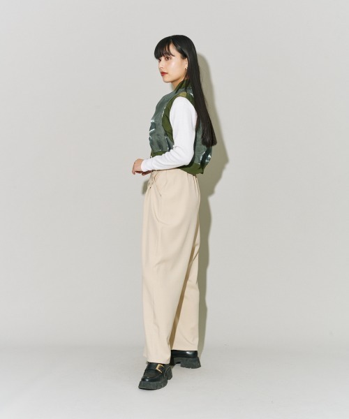 terrace（テラス）の「箔オーガンジーMA-1ベスト（ベスト・レディース・ブラック/カーキ/バーガンディー・MEDIUM）」の14枚目の写真