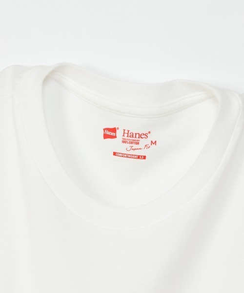 HANES（ヘインズ）の「【HANES/ヘインズ】2P スリーブレスTシャツ（Tシャツ/カットソー・レディース・マルチ/ホワイト×ピンク/ベージュ系その他・M/L）」の7枚目の写真