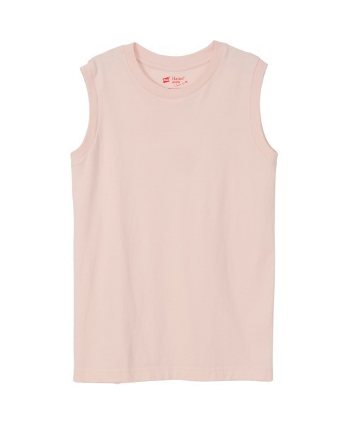 HANES（ヘインズ）の「【HANES/ヘインズ】2P スリーブレスTシャツ（Tシャツ/カットソー・レディース・マルチ/ホワイト×ピンク/ベージュ系その他・M/L）」の8枚目の写真
