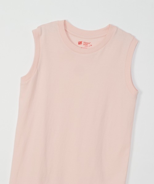 HANES（ヘインズ）の「【HANES/ヘインズ】2P スリーブレスTシャツ（Tシャツ/カットソー・レディース・マルチ/ホワイト×ピンク/ベージュ系その他・M/L）」の10枚目の写真