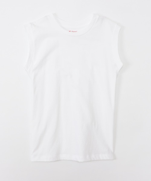 HANES（ヘインズ）の「【HANES/ヘインズ】2P スリーブレスTシャツ（Tシャツ/カットソー・レディース・マルチ/ホワイト×ピンク/ベージュ系その他・M/L）」の13枚目の写真