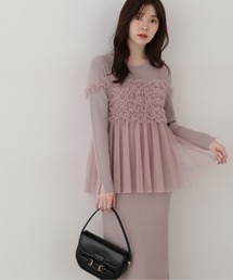 PROPORTION BODY DRESSING | ＜Ｅ＞チュールキャミセットニットワンピース / 1215147200(ワンピース)