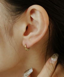 blancotokyo 2点セット 日本製 金属アレルギー対策 サージカル ステンレス 316L ワンタッチ フープピアス 男女兼用