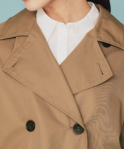 index（インデックス）の「キャンディースリーブショートトレンチコート【洗濯機洗い可/撥水/静電気防止】（トレンチコート・レディース・ネイビー/ベージュ・00）」の18枚目の写真