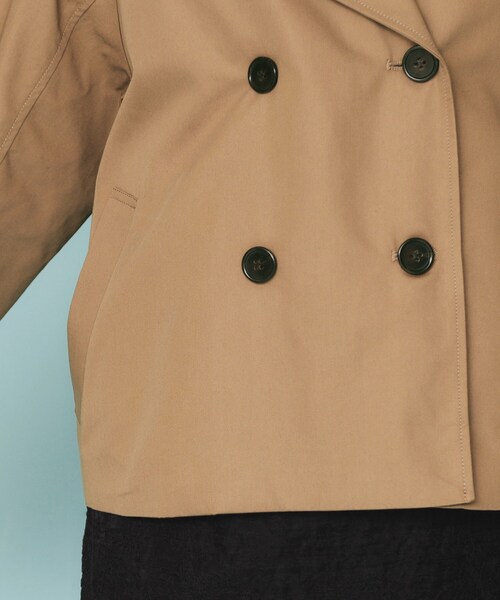 index（インデックス）の「キャンディースリーブショートトレンチコート【洗濯機洗い可/撥水/静電気防止】（トレンチコート・レディース・ネイビー/ベージュ・00）」の22枚目の写真