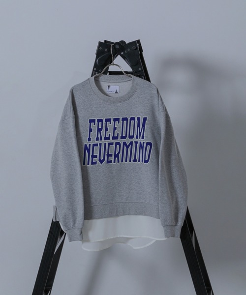 ROSE BUD(ローズバッド)の「(OKIRAKU×ROSEBUD)FROCKY PRINT DOCKING HEM SWEAT(スウェット・レディース・グレー/ホワイト・ONE SIZE)」の21枚目の写真