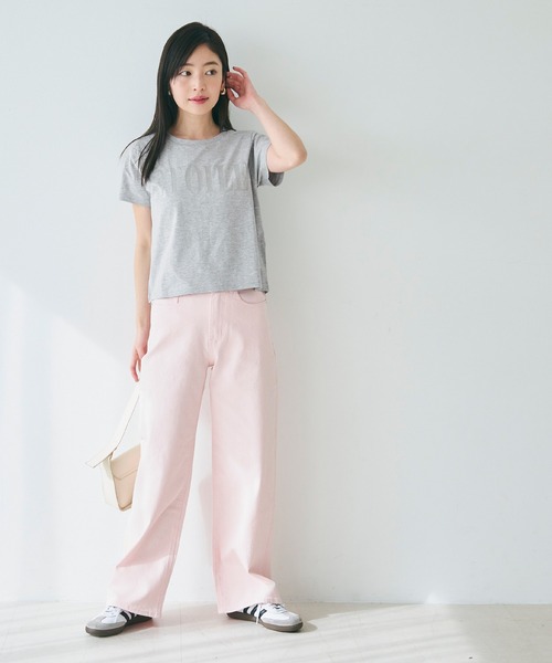 coca(coca)(コカ)の「【WEB限定セール】コンパクトロゴTシャツ(Tシャツ/カットソー・レディース・D/C/A/B・S/L/M)」の10枚目の写真