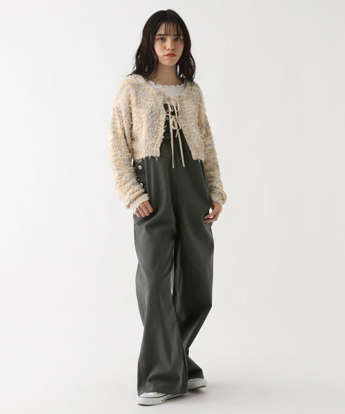 GLOBAL WORK(グローバルワーク)の「ペインターオーバーオール/AND YUA ANY/290169(サロペット/オーバーオール・キッズ・チャコールグレー/ブルー・SMALL/MEDIUM)」の22枚目の写真