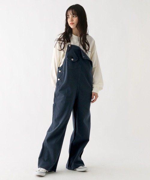 GLOBAL WORK(グローバルワーク)の「ペインターオーバーオール/AND YUA ANY/290169(サロペット/オーバーオール・キッズ・チャコールグレー/ブルー・SMALL/MEDIUM)」の19枚目の写真