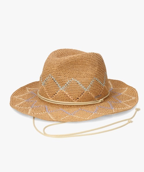 OVERRIDE（オーバーライド）の「OVERRIDE  PAPER CROCHET ZIG-ZAG HAT / オーバーライド（ハット・レディース・ベージュ/ブラック・58cm）」の15枚目の写真