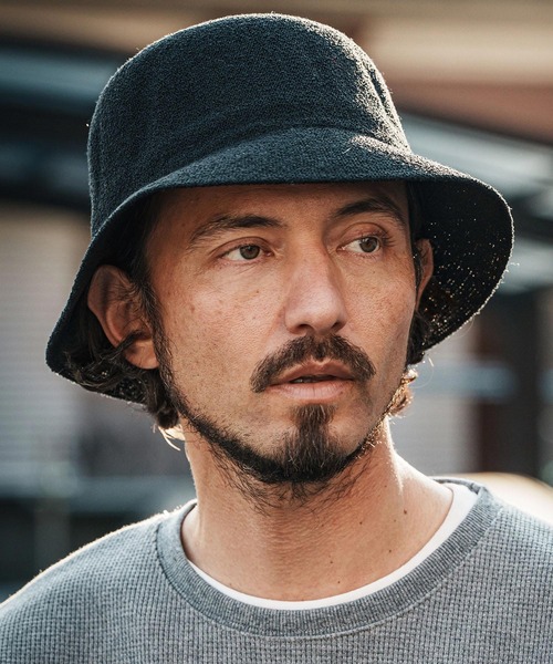 mko12591-Knit Like Thermo Bucket Hat バケットハット（ハット