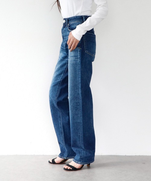 YANUK（ヤヌーク）の「【yanuk/ヤヌーク】LEA ローライズボーイズストレート ブルー（デニムパンツ・レディース・ブルー・SMALL/X-SMALL）」の4枚目の写真