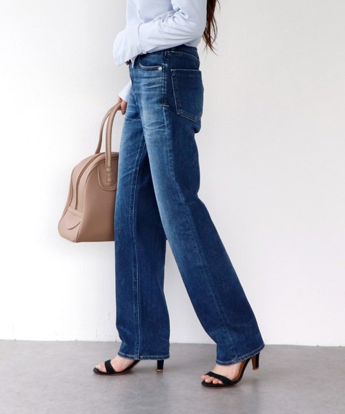 YANUK（ヤヌーク）の「【yanuk/ヤヌーク】LEA ローライズボーイズストレート ブルー（デニムパンツ・レディース・ブルー・SMALL/X-SMALL）」の9枚目の写真