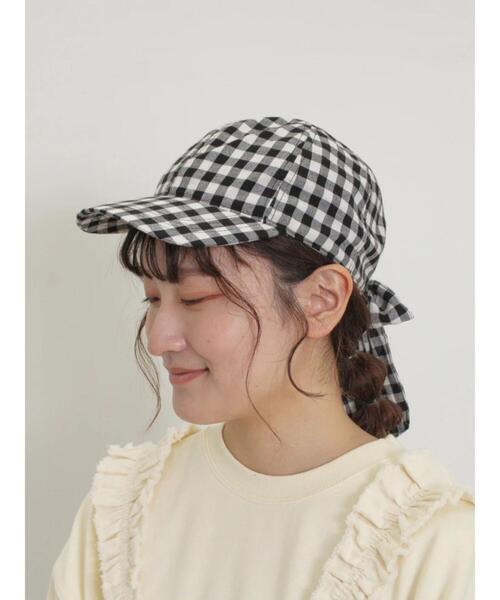 Samansa Mos2（サマンサ モスモス）の「【UVカット/消臭効果】バックリボンアソートキャップ（ハット・レディース・ブラック/キナリ/ベージュ/ブラウン・F）」の13枚目の写真